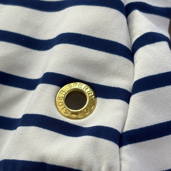 Sperry Top-Sider Yacht Clubbin’ Striped One Piece Swimsuit Sequin Details Size S - Picture 15 of 16